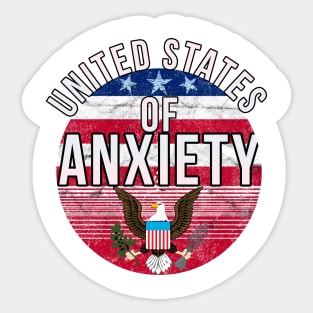 United States of Anxiety Sticker